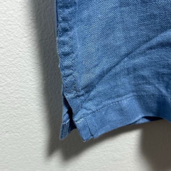 C & C California Men's 100% Linen Button Front Resort Camp Shirt M Medium NWOT - Picture 5 of 7